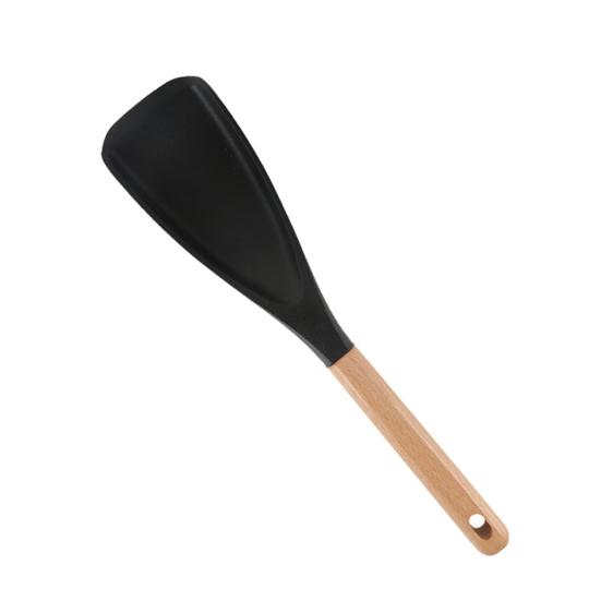 Silicone Spatula with Wood Handle Heat Resistant Multifunction Spatula Non Stick Kitchen Utensil for Cooking Mixing Baking