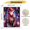 Disney DIY Oil Painting Kits Anna Gothic Art Hand Painting Home Decor Craft Gift Ideas, Perfect Wall Art For Home Living Room Decor