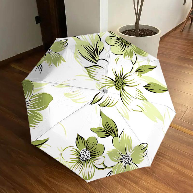 

1pc Floral Pattern Automatic Open/Close Umbrella, Formal Events - Ideal Gift for Family or Friends, Outdoor Accessory yy251211222