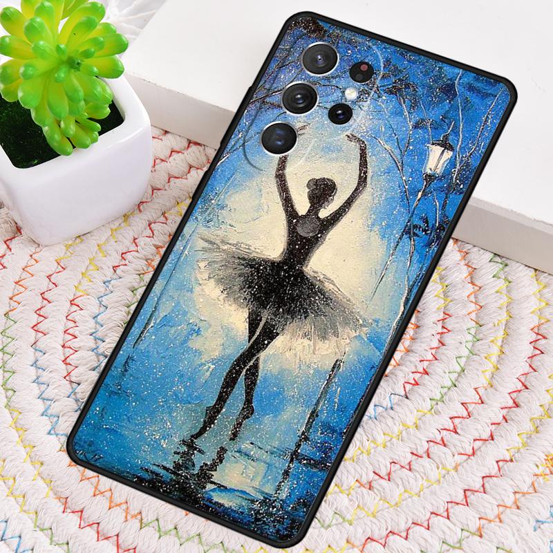 Ballet Ballerina Dancer soft Phone Case for Samsung Galaxy note 10 pro S26 Ultra S23 S24 FE S25 S21 S22 PLUS shockproof Cove