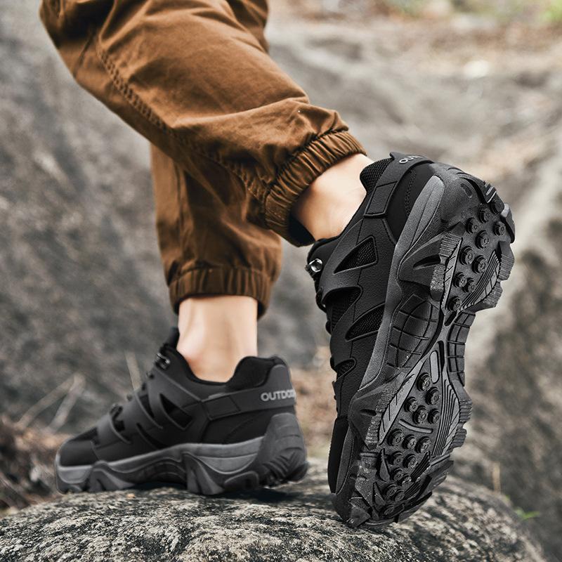 Atmungsaktive Bergsteiger-Sneaker in Übergröße aus Mesh für Herren, Wanderschuhe, Outdoor-Kletterschuhe, Offroad-Laufschuhe