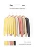 Women's Pure Cashmere Vertical Stripe Hollow Round Neck Sweater - Autumn/Winter 12-gauge Single-ply