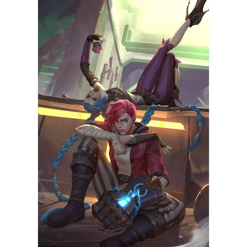 Popular Animation Arcane L-LOL Series Character Game Posters and Prints Canvas Printing Wall Art Picture Living Room Home Decor