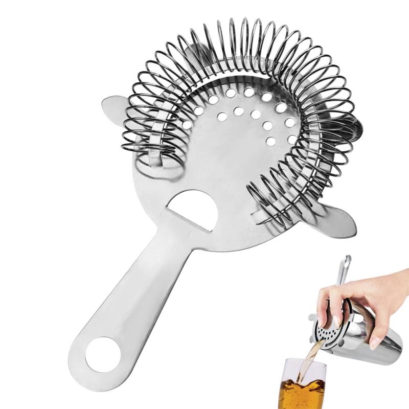 Stainless Steel Cocktail Strainer Bar Strainer Bar Sprung Cocktail Shaker Mixed Drink Bartender Professional Bar Tools