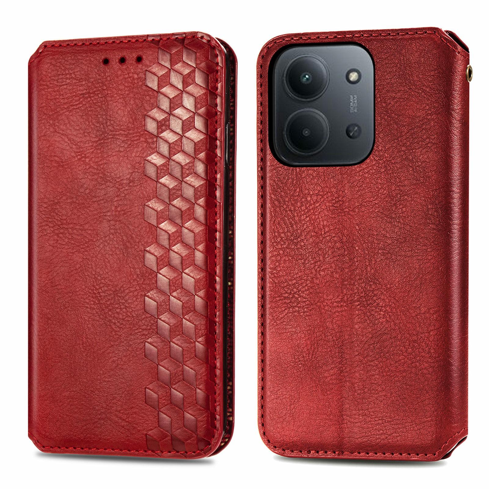 

Чохол для телефону Xiaomi Redmi 15C 4G (Європа) (173 мм)/15C 5G (Європа) (173 мм)/Poco C85 4G (173 мм) Гаманець-чохол для телефону зі шкірозамінника з ромбовим тисненням