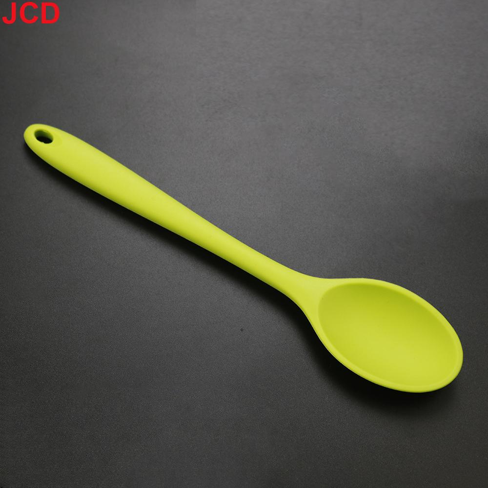 Silicone world Silicone Spoon Mixing Soup Spoons Kitchen Mixing Ladle Cooking Utensils Kitchenware Tool For Stirring and Serving
