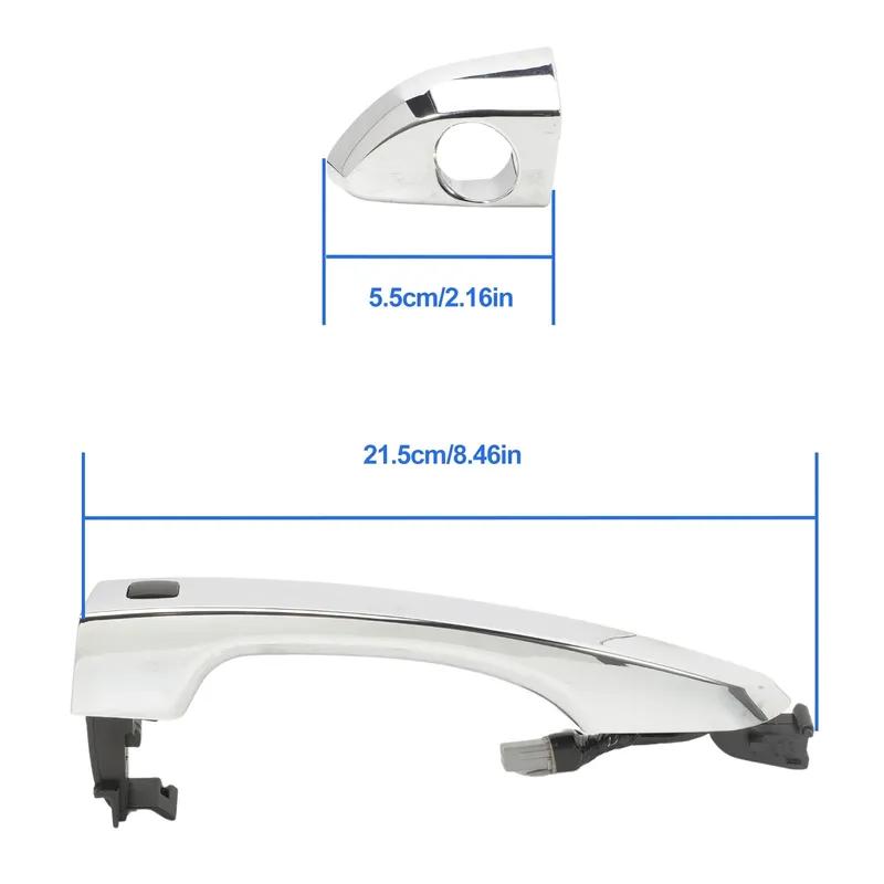 Front Left Side Exterior Door Handle with Cap Cover 82651-D3710 for Hyundai Tucson 2016- 82651D3710 with Smart Entry System