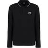EA7 SS24 Polo Shirt Men's Black 8NPF17-PJVUZ-1200