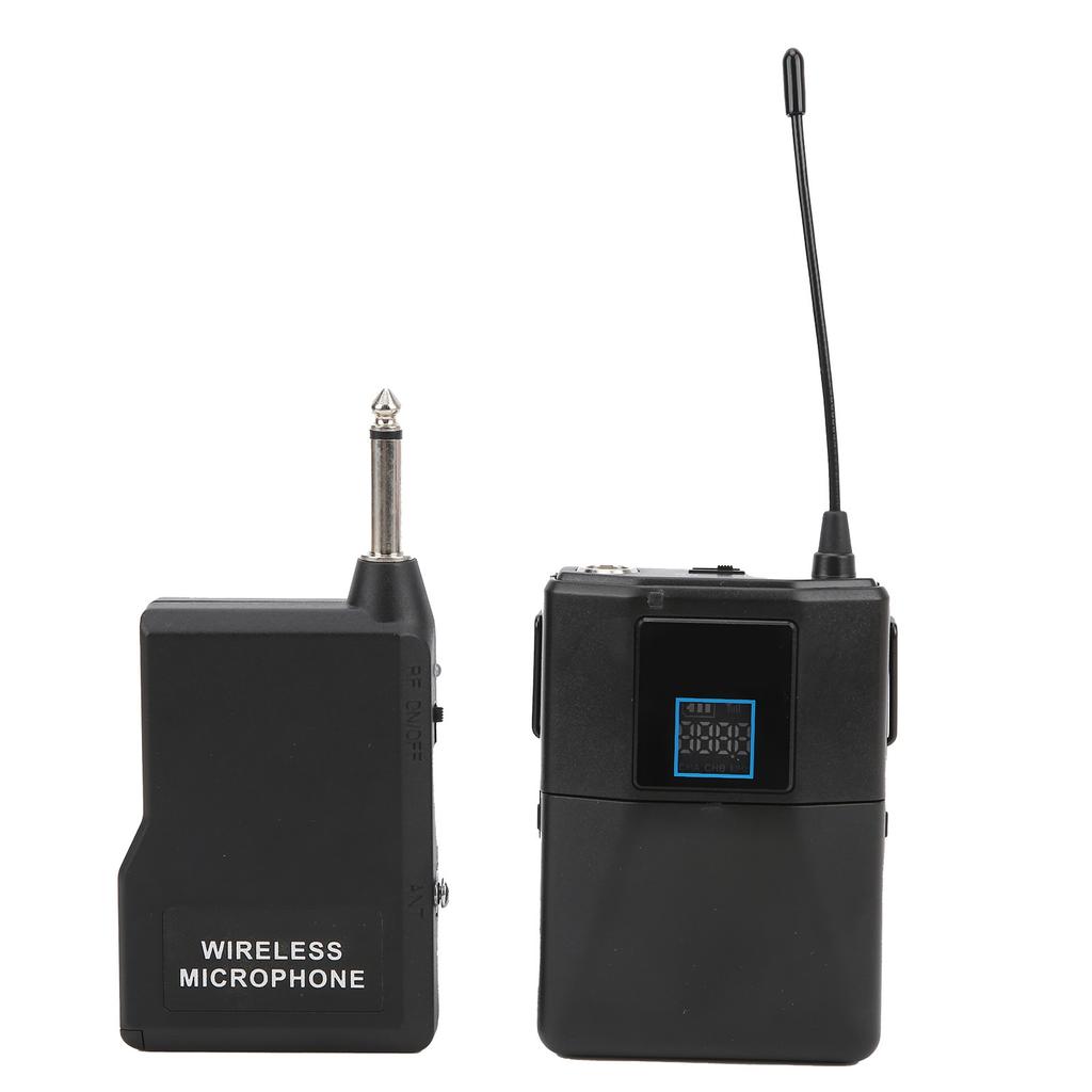 Lavalier-Mikrofon UHF Drahtlos Clip-On Ansteckmikrofon für Interview Videoaufnahme