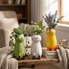 Handmade Whimsical Cat Vases Aesthetic Cat Flower Holder Cat Bud Vase  Gift for Lovers