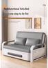 Compact Multifunctional Folding Sofa Bed with Storage and Scratch-Resistant Leather for Small Apartments