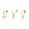 Louis Vuitton Floral Pattern Metal Earrings Women earrings Rose-Gold M02987
