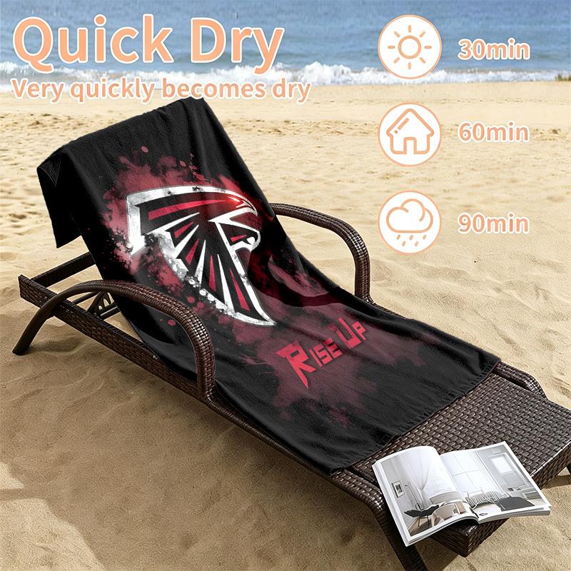 Atlanta Falcons Beach towels also serve as bath towels summer essential a musthave for the outdoors the beach and the pool