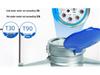 Household Stainless Steel Water Meter with Blue Cover, Detachable Rotor, for Cold and Hot Water, DN15-40