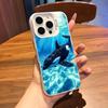 O-Orcas W-Whale Phone Case For IPhone 17 Air 16 15 14 Plus 13 12 11 Pro 7 8 XS Max XR Silver White Bumper Case