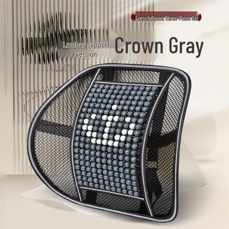 Sommer Bilseteputesett - Pustende, Ventilert, Design med treperler, 3 deler for komfortabel kjøring