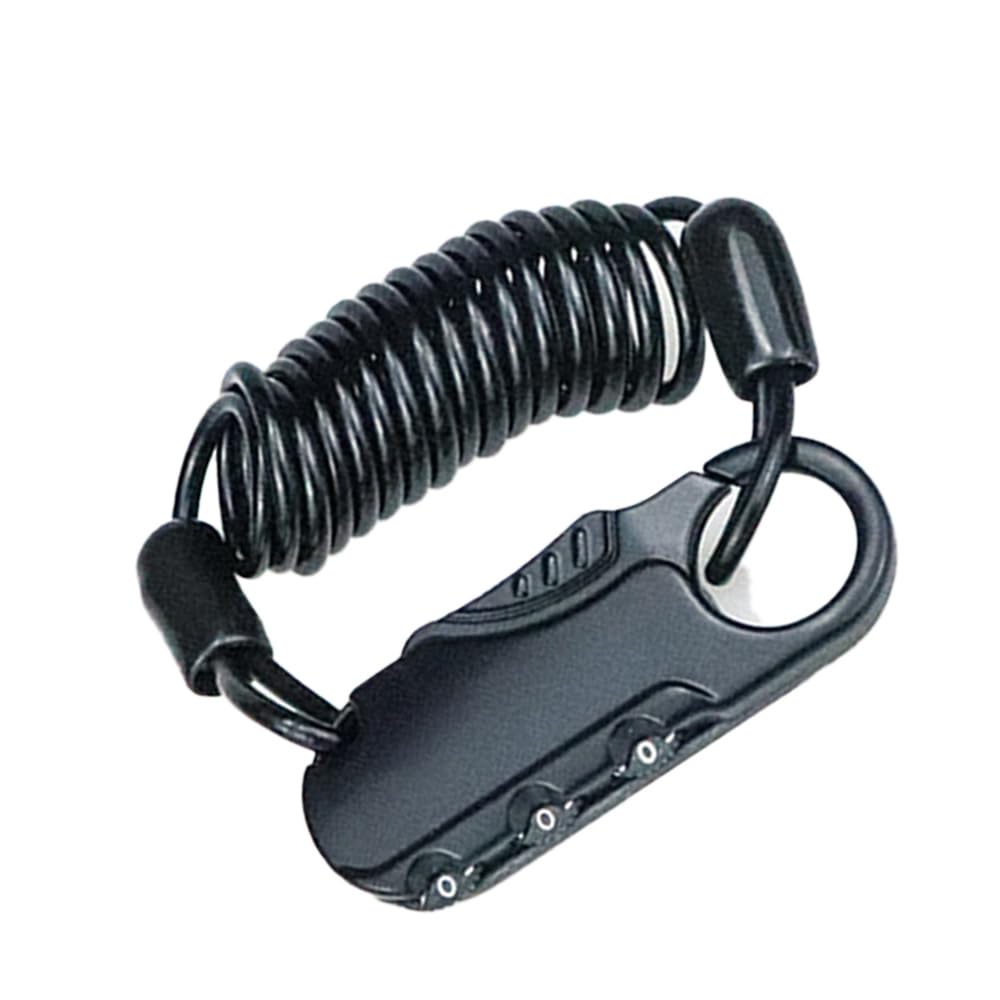 

YUANXINWL Bicycle Wire Helmet Dial Saddle Bicycle Dial 3mm Thick Lock, Lock, Lock, Lock, Key, 3-Digit (Gray), Portable, 90-100cm Long,