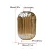 Striped Glass Lamp Shade  Lantern Shaped Decorative Cover Vertical Striped  Light Fixture