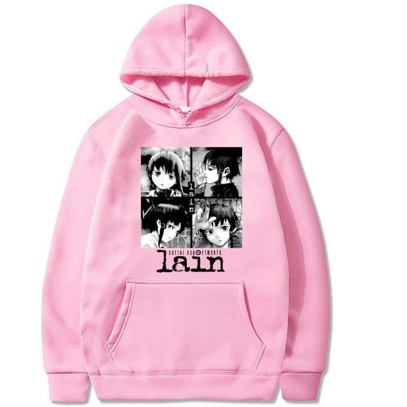 Serial Experiments Lain Iwakura Autumn Men's Hoodie Sweatshirt Men Womnen Fashion Design Pullover Men's Fleece Hoodies