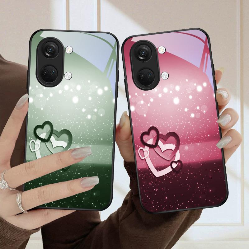 Warm and romantic love For OnePlus Nord CE 2T 2 3 Lite N20 N30 6T 7 7T 8 8T 9 10 Pro 11R 12R 13R Ace 2V 5 Pro Glass Phone Case