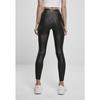 Damen Leggings - Urban Classics - Lederimitat - Schwarz - Fitness - Laufen