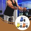 2 Exercise Handles for Resistance Bands, Strength Training Accessories, Pulley System, Heavy-duty