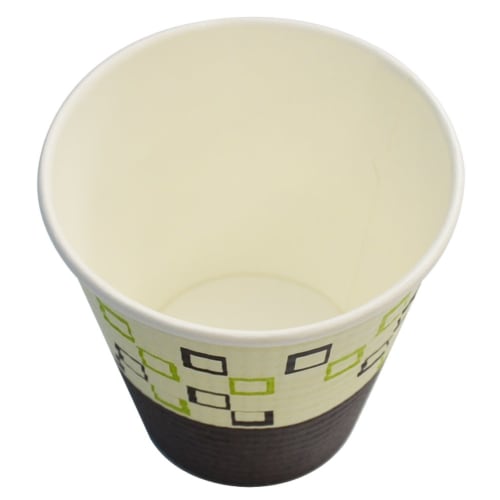 Sunnap Hallmark Square Pop Embossed Paper Cups, 250ml, 8.5oz, 3 Designs, 50-Pack, C2550EHK Assortment