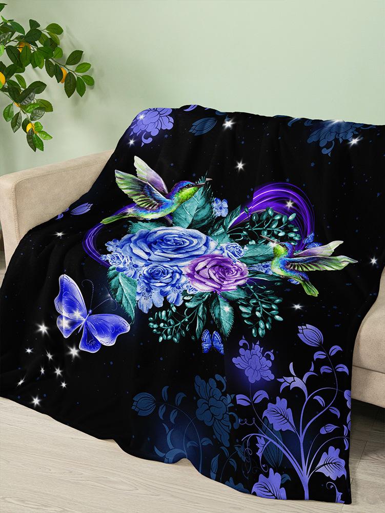 Flannel Blanket Rose Love Valentine'S Day Wedding Blanket Crystal Fleece Blanket Spring And Autumn