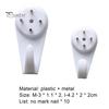 Hanging 10Pcs Hook Traceless Storage Supplies Non-trace Nail Load-bearing for Bathroom Strong Hanger
