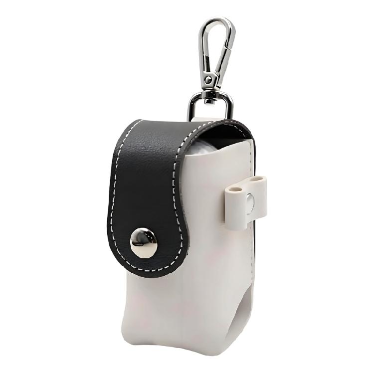 PU Leather Golf Ball Pouches With Keychain Hook Waterproof Golf Ball Organiser Bag for Small Accessories Management