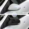 New Bat Style High Quality Abs Plastic 2 Pieces Mirror Covers Caps RearView Case Gloss Black For Renault Fluence 2010-2016