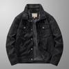 Men's Retro Hong Kong Style Suede Jacket - Spring/Autumn Workwear Lapel (22076)