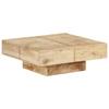Day and Night - Day and Night Solid Mango Wood Coffee Table 80x80x28 Cm