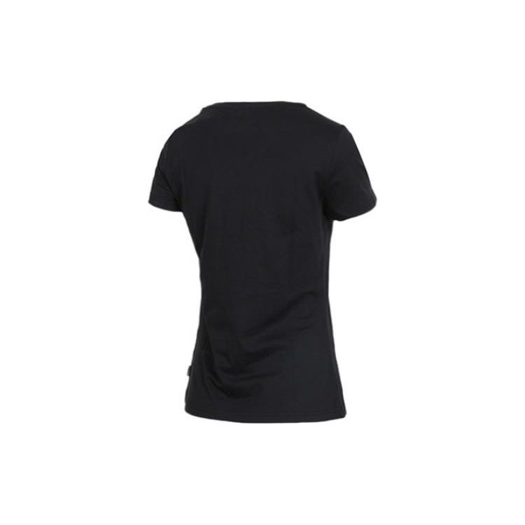 Adidas Neo Letter Logo Printed Round Neck Short Sleeve T-Shirt Women T-Shirts Black CV7026