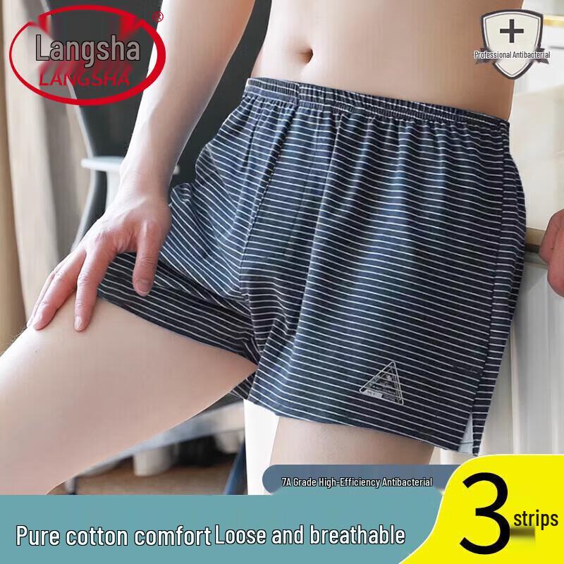 

Мужские боксеры свободного кроя из чистого хлопка Langsha 3XL
