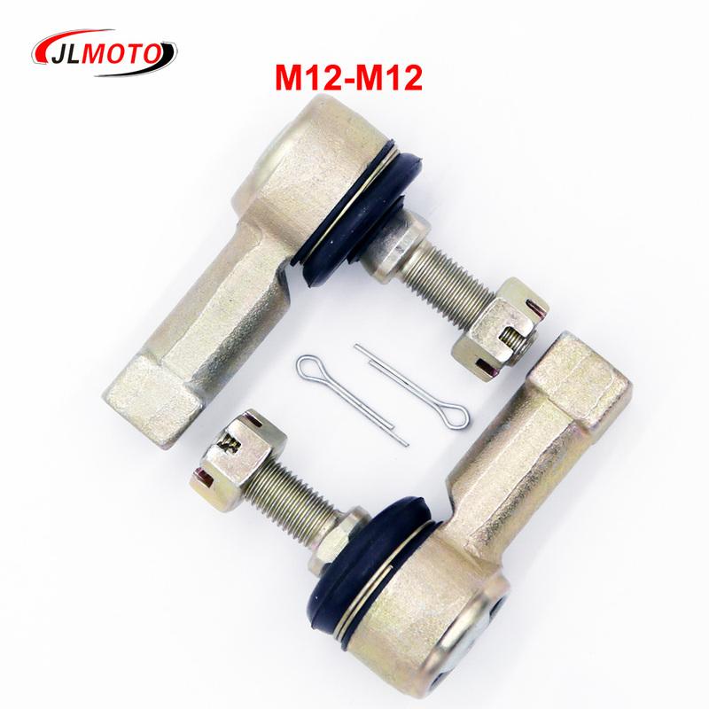 M12-M12 Tie Rod Ends Kit For DS Golf Cart 102288301 10601 ATV Honda FourTrax TRX300 Yamaha YFM350 450 Shineray 250cc Stxe