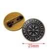 Viking Metal Brooch With Electroplated Finish For Casual And Formal Wear