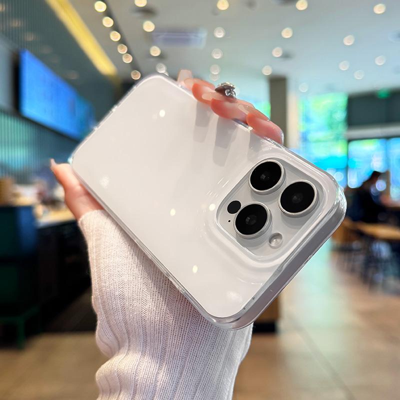 Luxury Cute Candy Color IMD Phone Case For iPhone 16 Pro Max 15 14 13 12 Plus Fashion PC Hard Shockproof Bumper Cases Cover