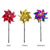 3D Flower Windmill Colourful Wind Spinner Bird Repeller Pinwheels Laser Bird Deterrent Windmill Spinner Garden Lawn Yard Decor