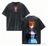 2026 Le Quintessenziali Quintuple Miku Nakano T-shirt Anime Lavata Double-sided Uomo Donna Vintage Streetwear Maglietta in Cotone