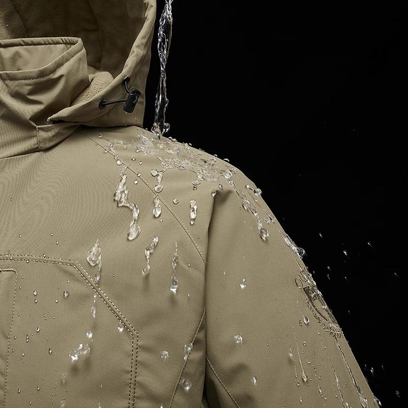Winter Jacket Men Parkas Solid Color Thicken Warm Coat Male Fleece Jackets Solid Color Casual Parka Men Women Fashion Clothes
