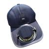 Solar Powered Cooling Hat Adjustable USB Rechargeable Fan Breathable Fabric For Outdoor Hiking Beach
