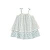 French Vintage Girl Dress With Lace Patchwork For Kids Summer Party Wear
