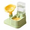 2-in-1 Pet Bowl Adjustable Height Automatic Water Dispenser Cat Water Food Bowl  Cat Feeding