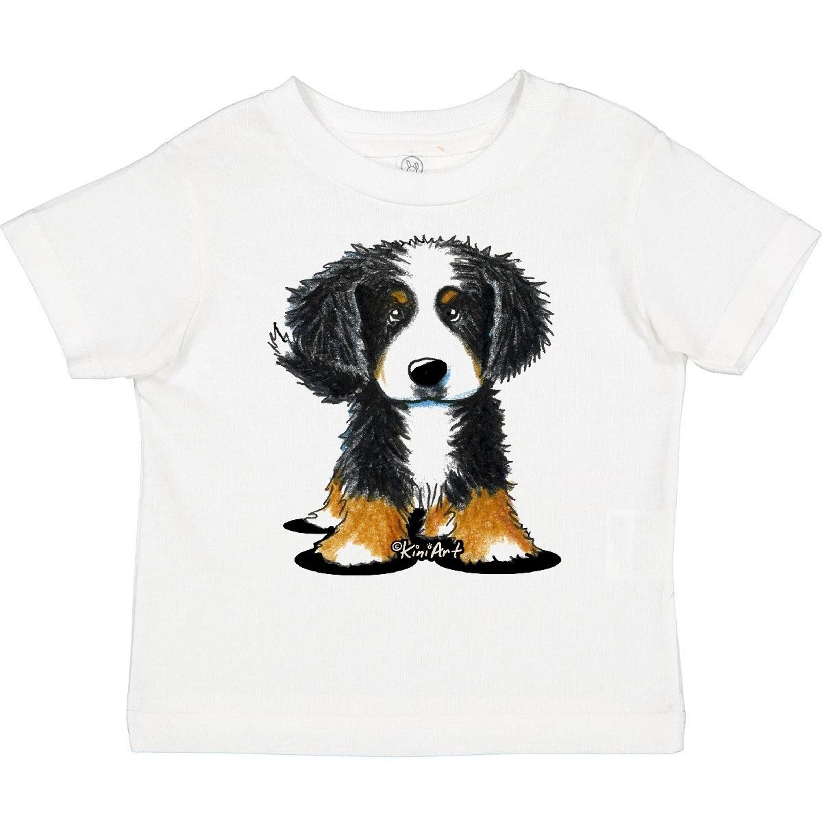 Inktastic Bernese Mountain Dog Toddler T-Shirt - KiniArt Bmd Cute Drawing Unisex 140