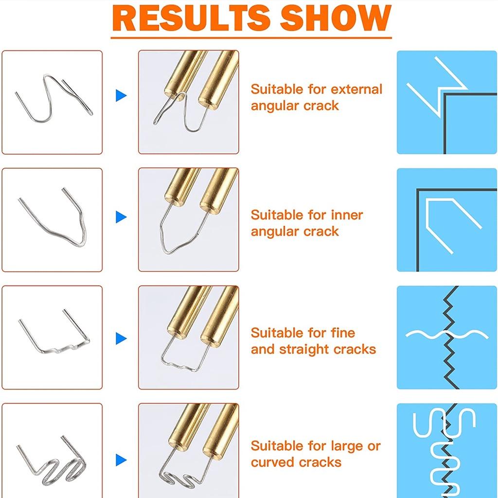 110-220V 70W 4 Wave Car Bumper Repair Kit Plier Staples Welding Repairing Machine Hot Stapler Plastic Welding Machine