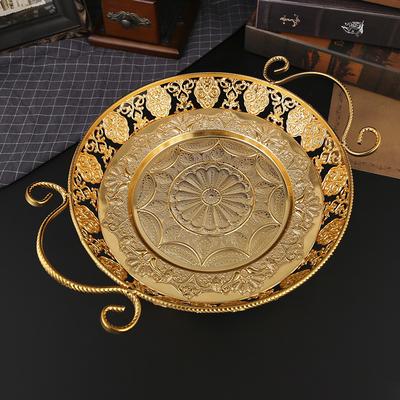 Turkish Pattern Tea Table Fruit Plate Creative Snack Fruit Pot Portable Fruit Basket Living Room Coffee Table Decorative Fruit Plate
