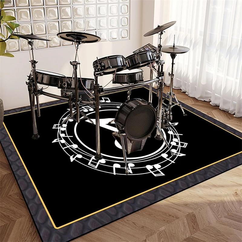 Drum Carpet Rug Soundproof Blanket Professional Rectangle Electronic Jazz Kit Floor Mat For Bass Drum Musical Instrument Mat