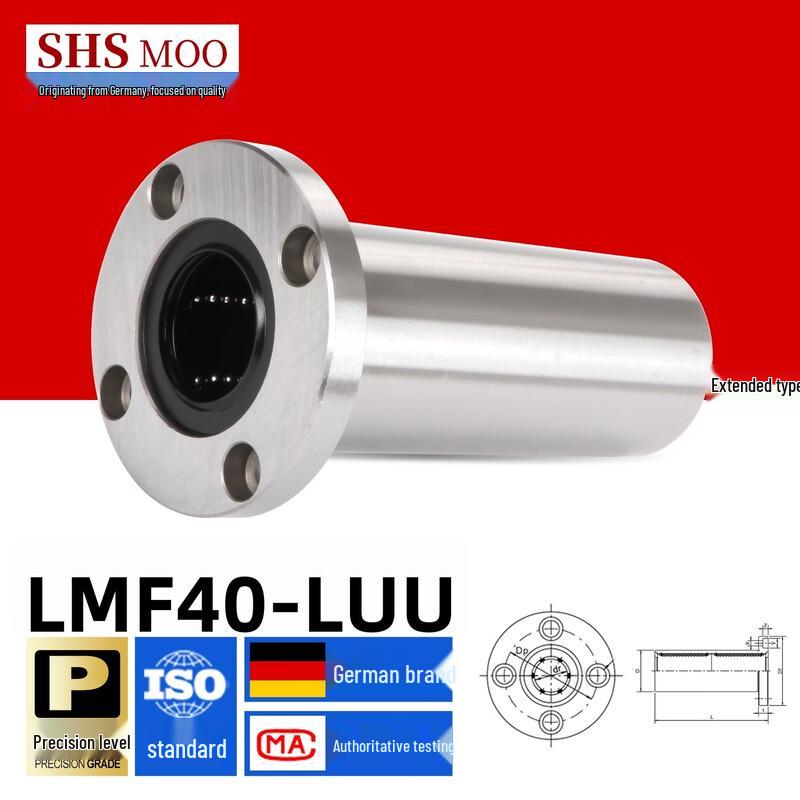 SHSMOO Extended Round Flanged Linear Motion Ball Bearings