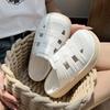 Fashion Indoor Woman Slippers Home Mules Shoes for Women Thick Outside Slides Ins Rubber Sandals Footwear New Style Pvc Trend W H Sandal